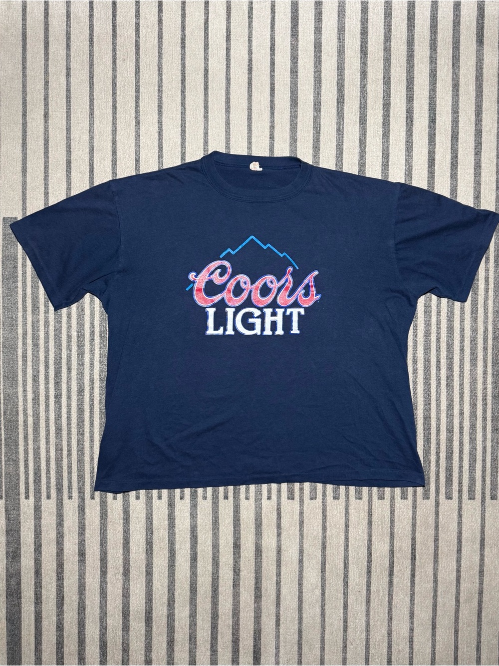 Vintage 1980s Coors Light Beer T-Shirt Single Stitch Retro Graphic Tee